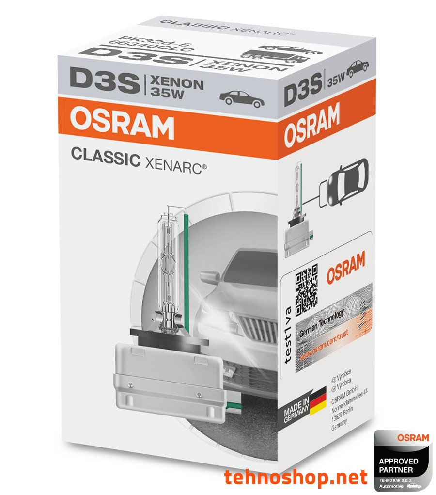 BULB OSRAM XENON D3S 66340CLC 35W PK32D-5 FS1